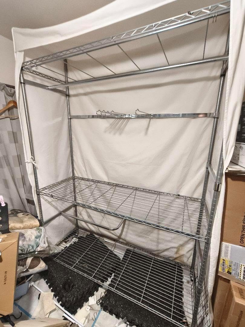 値下げ不可 直接取引可能 エレクター メタルラック ワードローブ 値下げ不可 直接取引可能 エレクター メタルラック ワードローブ